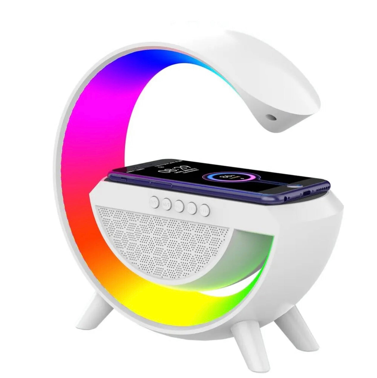 LED Licht mit verschiedenen Farben Wecker, Musikspieler, Bluetooth speaker, Wireless 🛜 Ladegeräte Radio 📻 ein Gerät mit vielen Funktionen