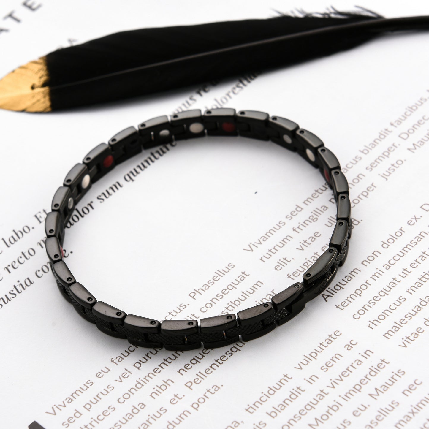 Titanstahl-Energie-Magnet-Armband für Damen und Herren
