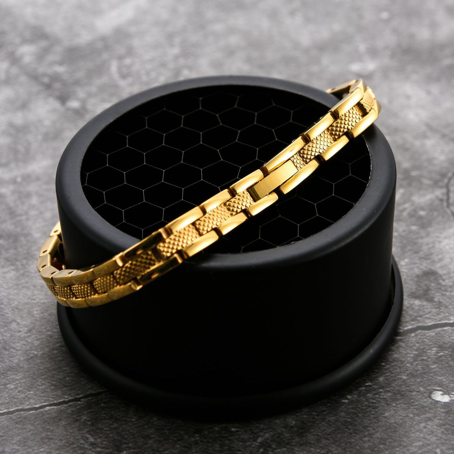 Titanstahl-Energie-Magnet-Armband für Damen und Herren