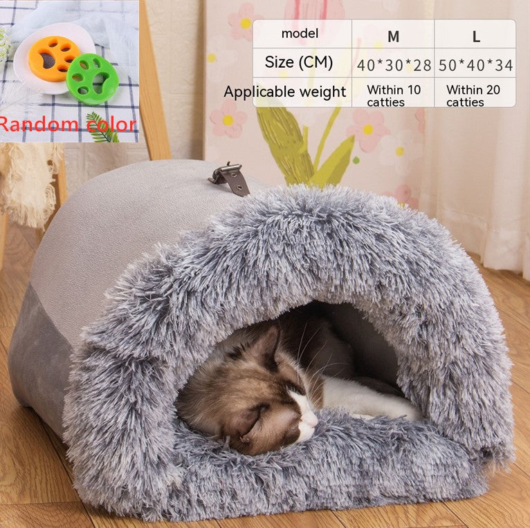 Hundenest, Katzennest, tragbar, warm und flauschig.