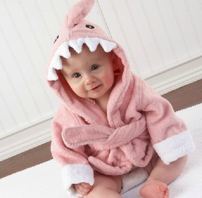 Cartoon Cute Animal Modeling Baby Badetücher Baby Bademäntel Baumwolle Kinder Bademäntel Baby mit Kapuze