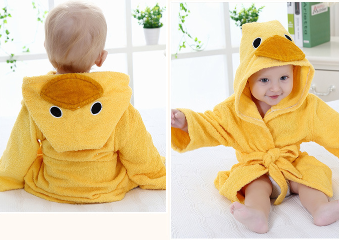 Cartoon Cute Animal Modeling Baby Badetücher Baby Bademäntel Baumwolle Kinder Bademäntel Baby mit Kapuze