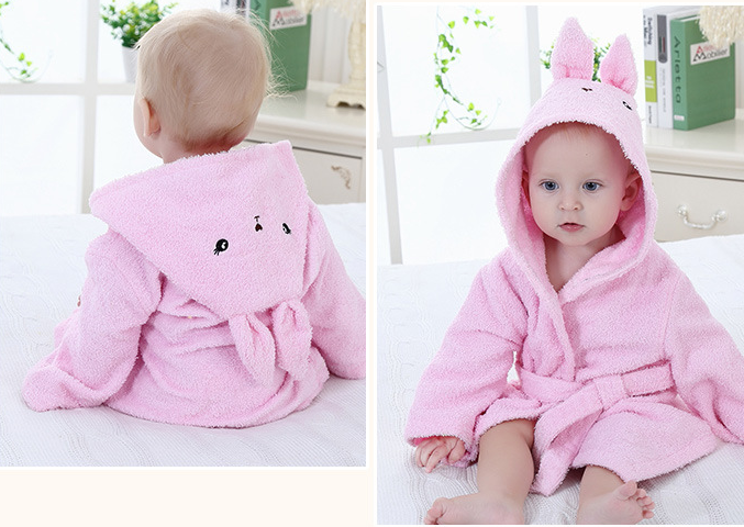 Cartoon Cute Animal Modeling Baby Badetücher Baby Bademäntel Baumwolle Kinder Bademäntel Baby mit Kapuze
