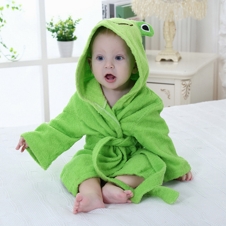 Cartoon Cute Animal Modeling Baby Badetücher Baby Bademäntel Baumwolle Kinder Bademäntel Baby mit Kapuze