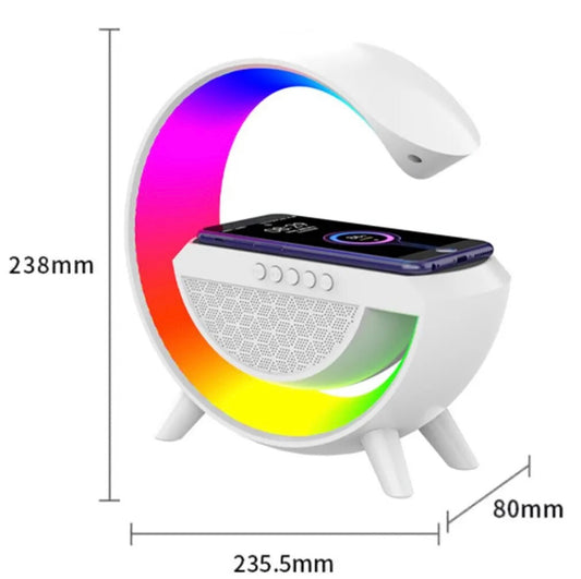 LED Licht mit verschiedenen Farben Wecker, Musikspieler, Bluetooth speaker, Wireless 🛜 Ladegeräte Radio 📻 ein Gerät mit vielen Funktionen