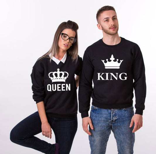 Crown New Männer und Frauen Paare tragen plus Samt dicken Pullover Europa und Amerika