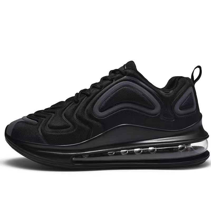 Casual Air Cushion Schwarze Schuhe Herren Outdoor Atmungsaktive Schnür-Sneakers Laufsportschuhe