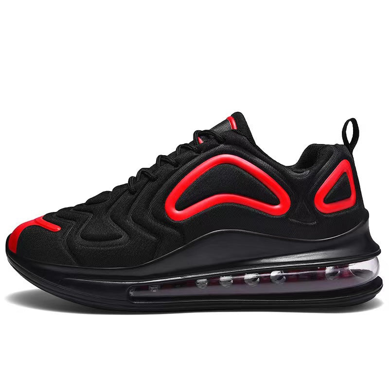 Casual Air Cushion Schwarze Schuhe Herren Outdoor Atmungsaktive Schnür-Sneakers Laufsportschuhe