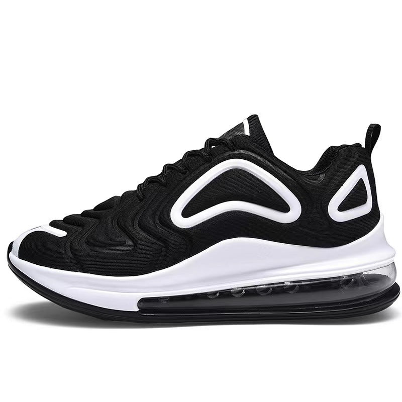 Casual Air Cushion Schwarze Schuhe Herren Outdoor Atmungsaktive Schnür-Sneakers Laufsportschuhe