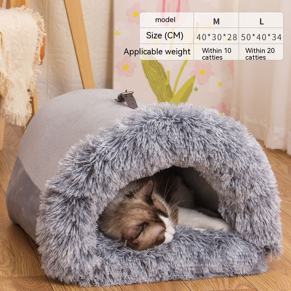 Hundenest, Katzennest, tragbar, warm und flauschig.